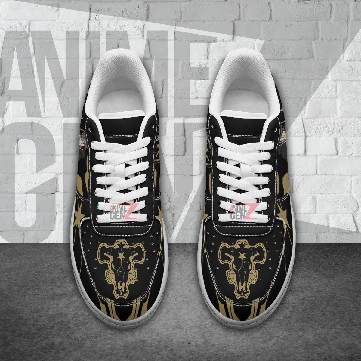 Black Clover Black Bull Air Sneakers Gauche Adlai Custom Anime Shoes