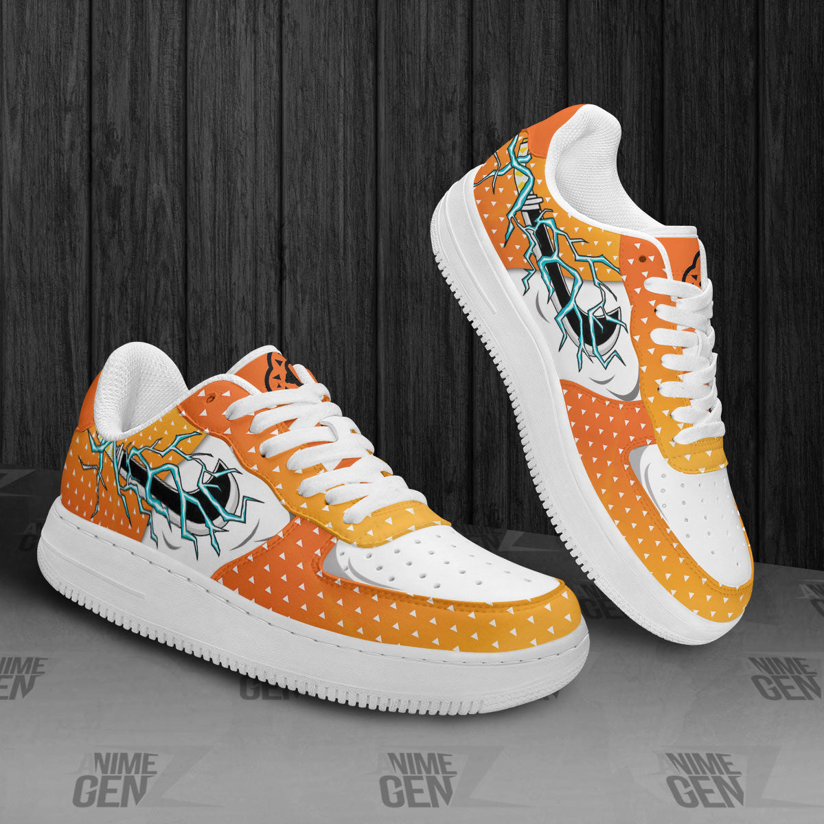 Demon Slayer Zenitsu Air Sneakers Custom Anime Shoes