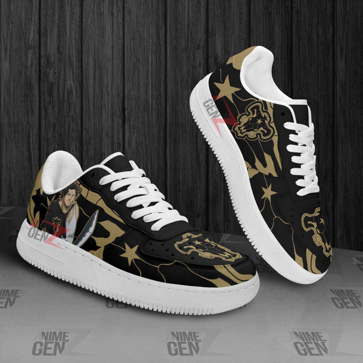 Black Clover Yami Black Bull Sneakers Custom Anime Shoes