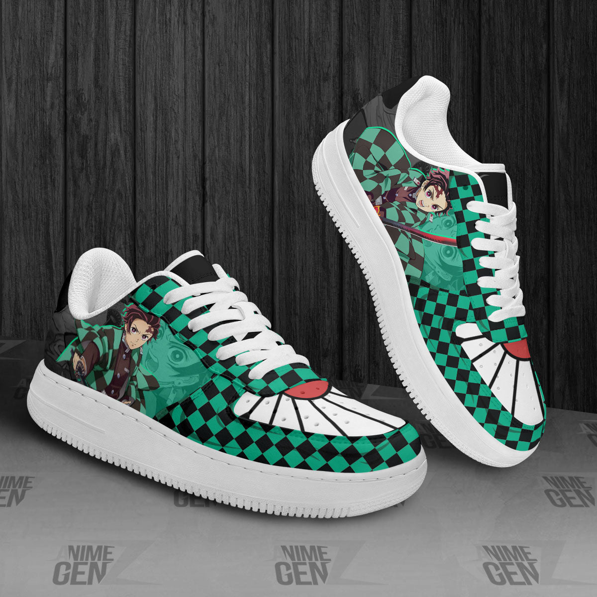 Demon Slayer Tanjiro Air Sneakers Custom Anime Shoes