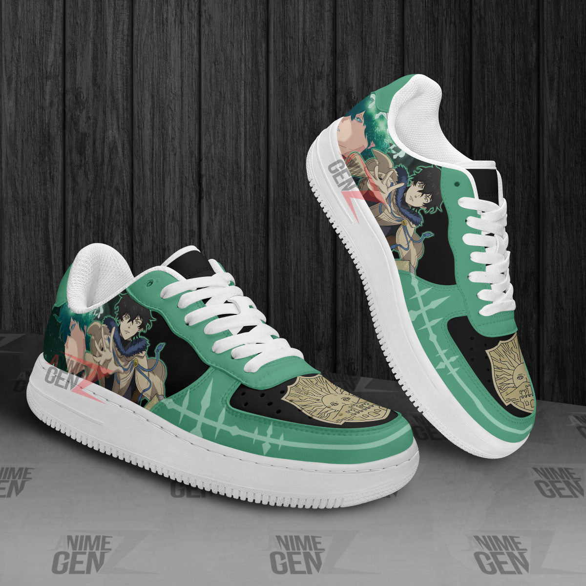Black Clover Yuno Air Sneakers Custom Anime Shoes