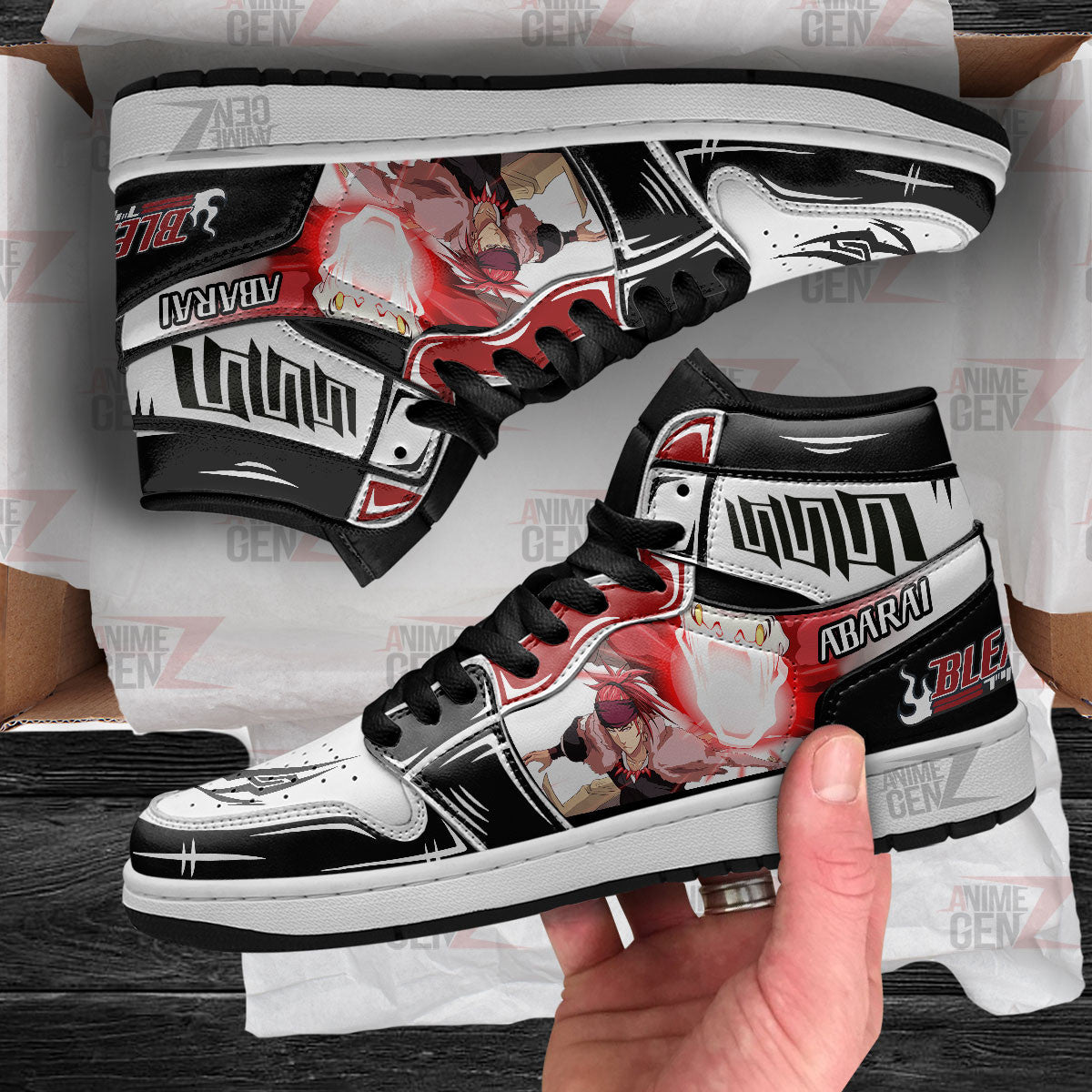 Bleach Renji Abarai JD Sneakers Kisuke Urahara Custom Anime Shoes