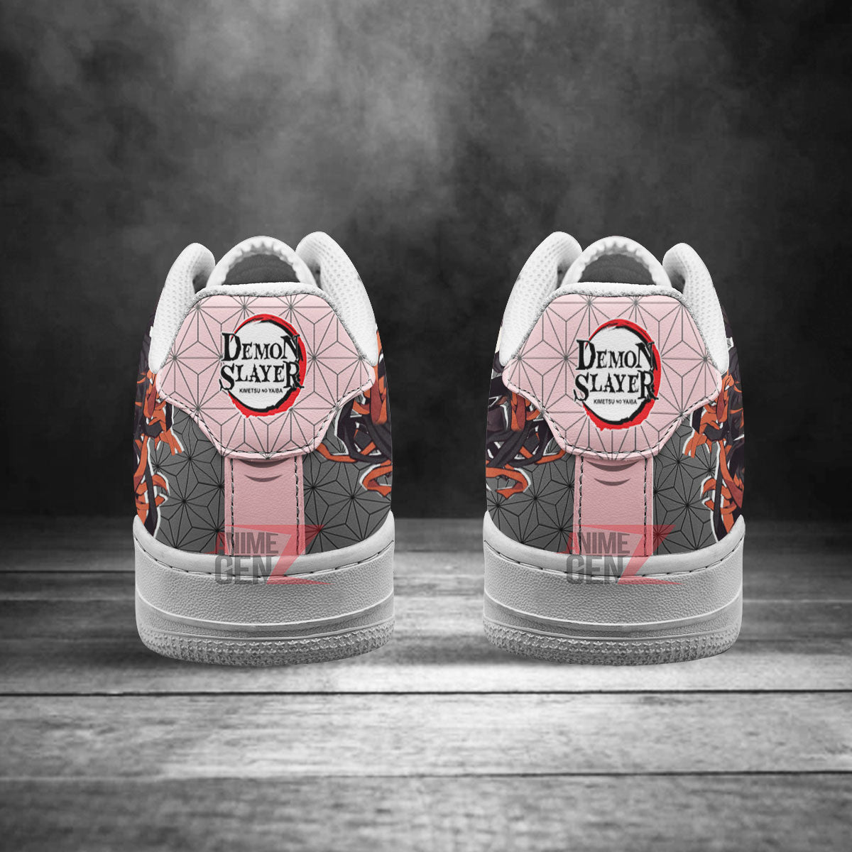 Demon Slayer Nezuko symbol Air Sneakers Custom Anime Shoes