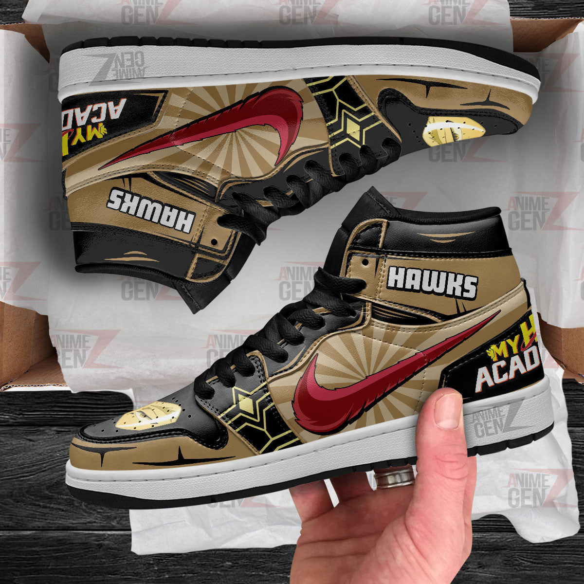 BNHA Keigo Takami JD Sneakers Custom Anime My Hero Academia Shoes