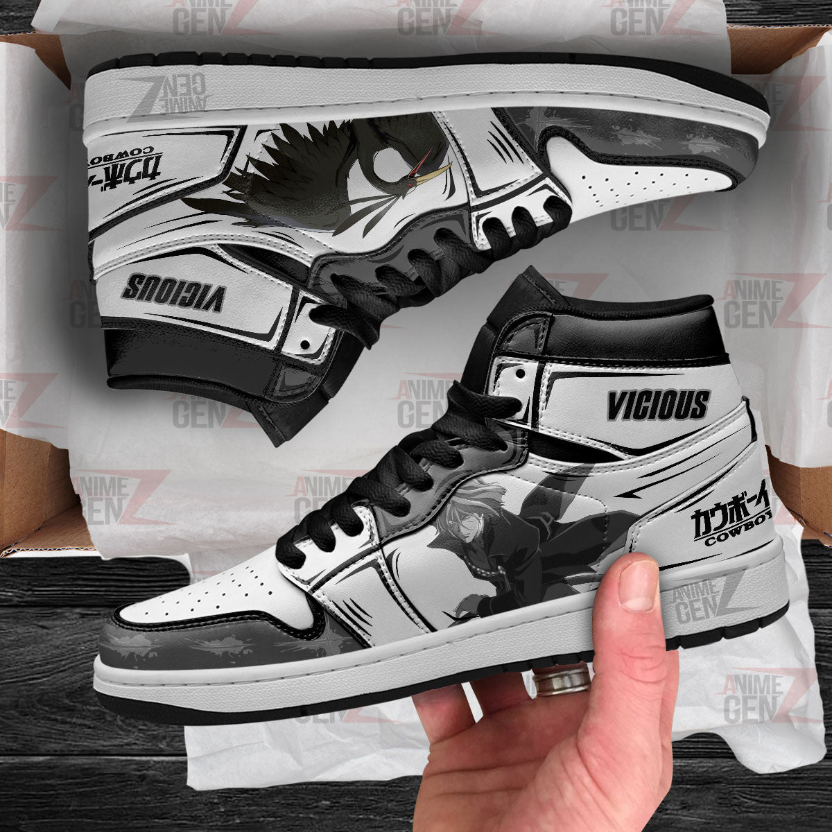 Cowboy Bebop Vicious JD Sneakers Custom Anime Shoes