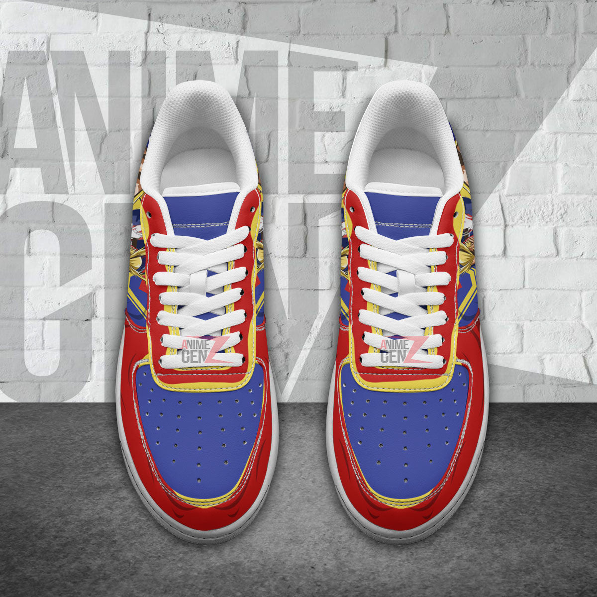 BNHA Toshinori Yagi - All Might Air Sneakers Custom Anime Shoes