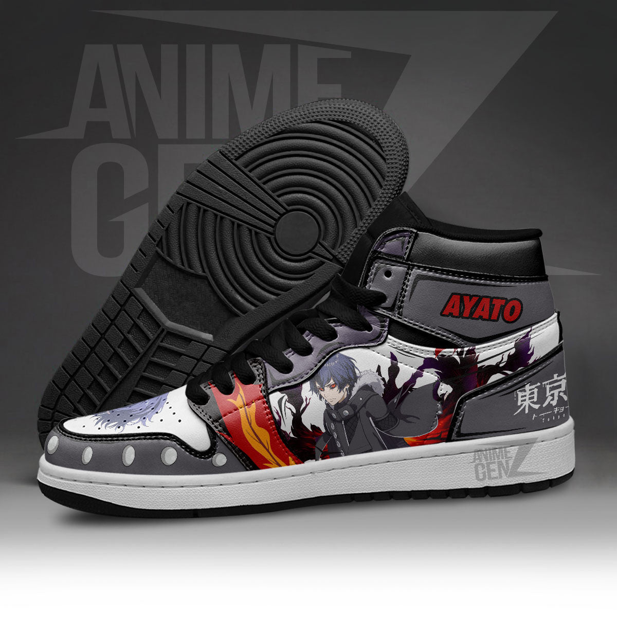 Tokyo Ghoul Ayato Kirishima JD Sneakers Custom Anime Shoes