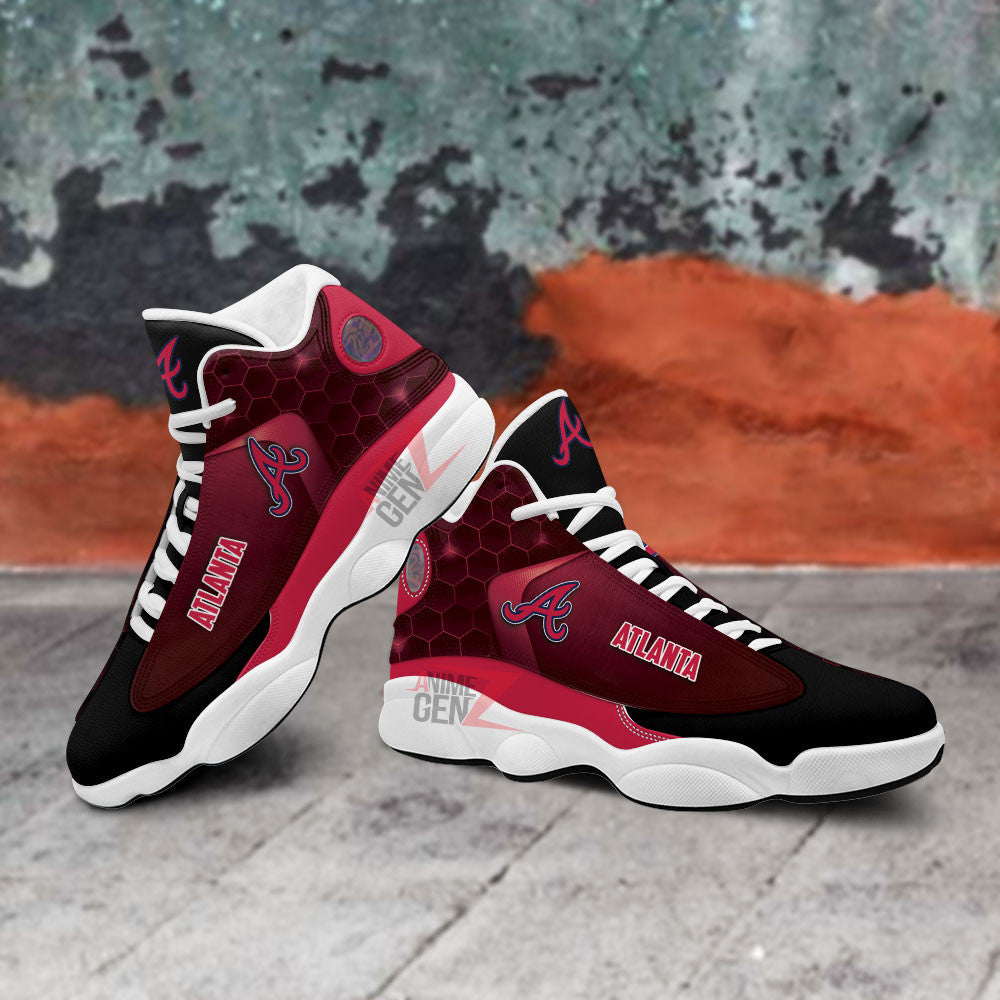 Atlanta Braves Air Jordan 13 Sneakers MLB Custom Sports Shoes