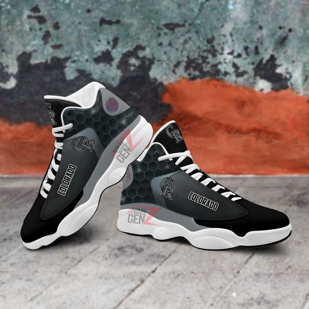 Colorado Rockies Air Jordan 13 Sneakers MLB Custom Sports Shoes