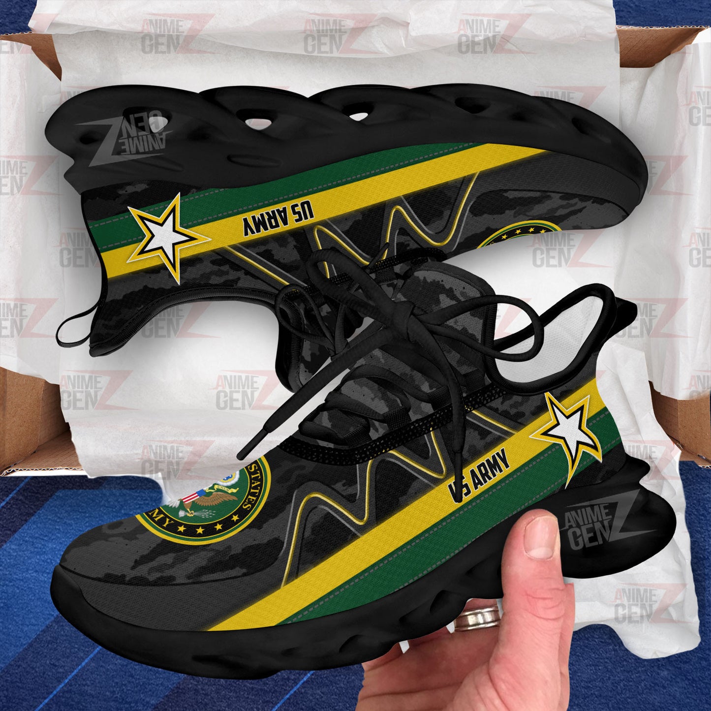US Army Clunky Sneakers US Armed Force Custom Shoes