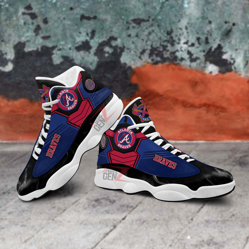 Atlanta Braves Air Jordan 13 Sneakers MLB Baseball Custom Sports Shoes