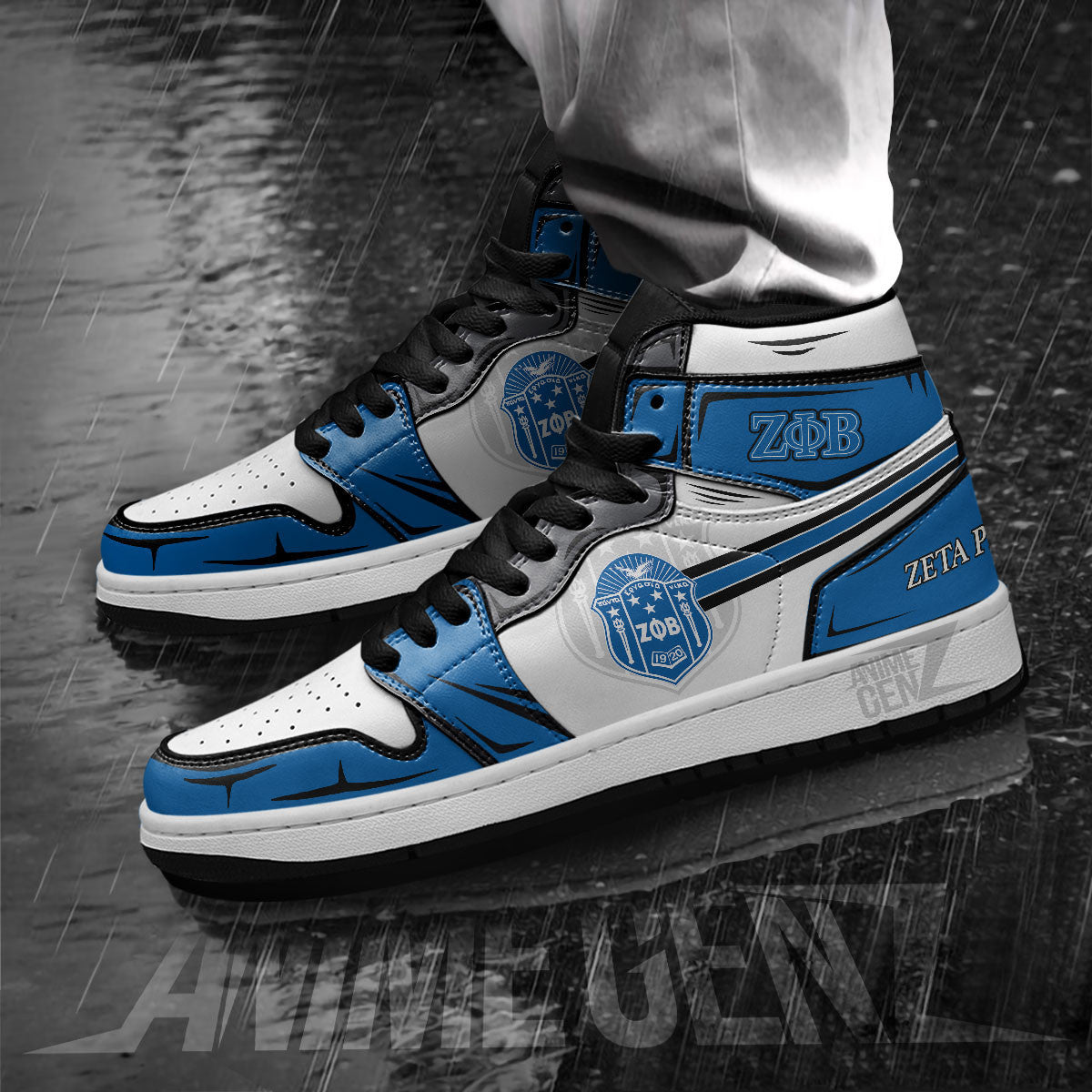 Zeta Phi Beta JD Sneakers Sororities Custom Shoes