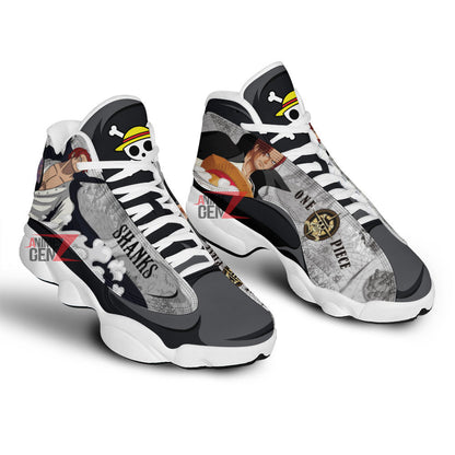 One Piece Shanks Air Jordan 13 Sneakers Custom Anime Shoes