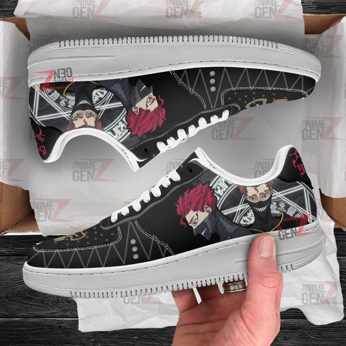 Black Clover Zora Ideale Air Sneakers Custom Anime Shoes