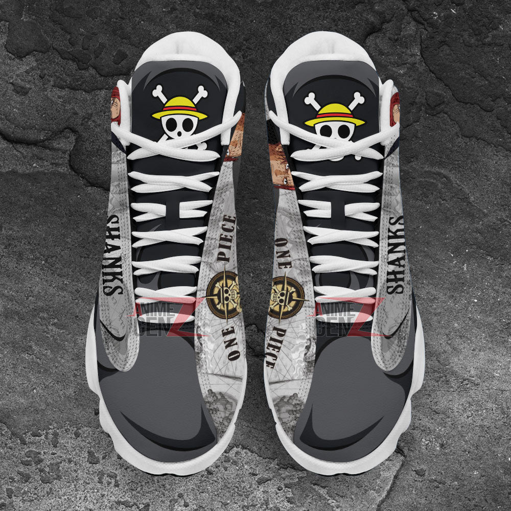 One Piece Shanks Air Jordan 13 Sneakers Custom Anime Shoes