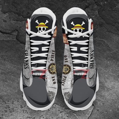 One Piece Shanks Air Jordan 13 Sneakers Custom Anime Shoes