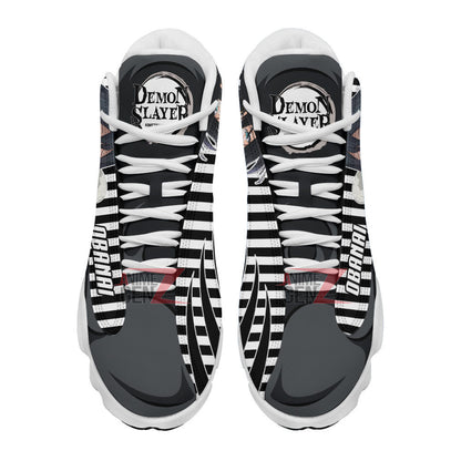 Demon Slayer JD 13 Sneakers Obanai Iguro Air Jordan 13 Custom Anime Shoes