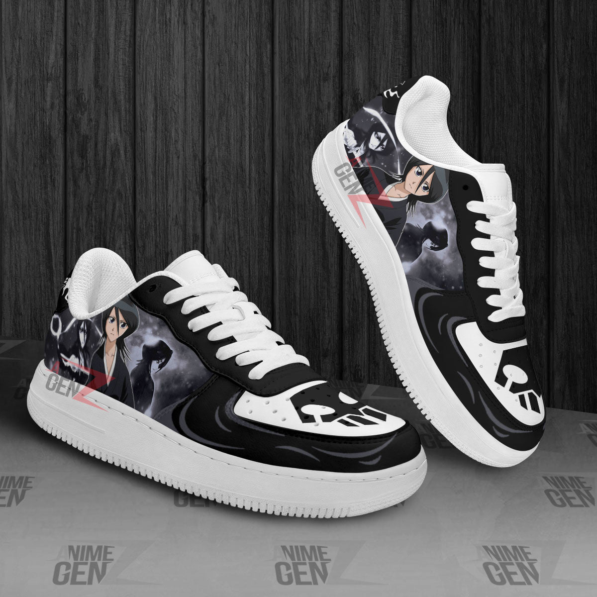 Bleach Rukia Kuchiki Air Sneakers Custom Anime Shoes