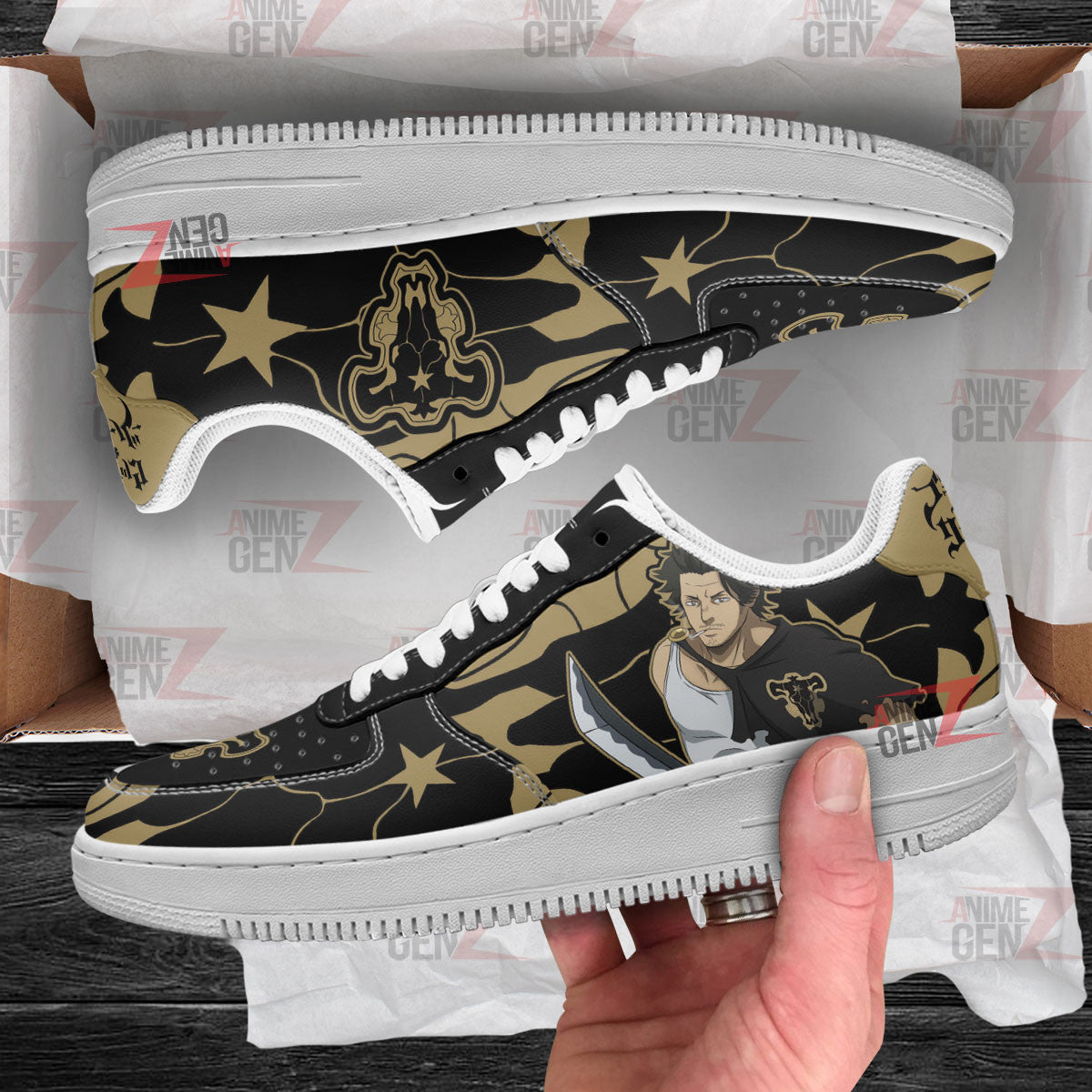 Black Clover Yami Black Bull Sneakers Custom Anime Shoes
