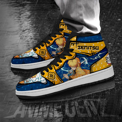 Demon Slayer JD Sneakers Agatsuma Zenitsu Custom Anime Shoes