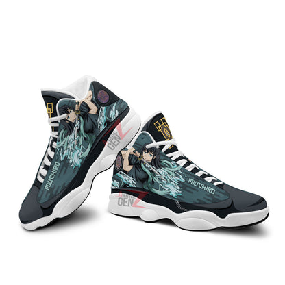 Demon Slayers JD13 Sneakers Muichiro Tokito Air Jordan 13 Custom Anime Shoes