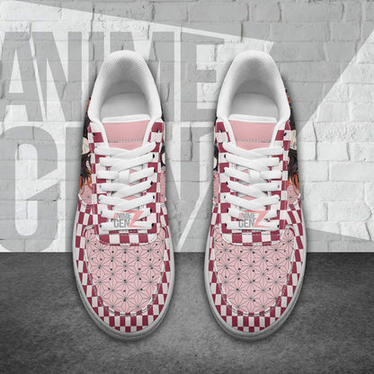 Demon Slayer Nezuko symbol Air Sneakers Custom Anime Shoes