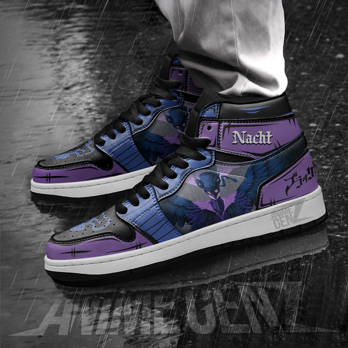 Black Clover Nacht Faust JD Sneakers Custom Anime Shoes