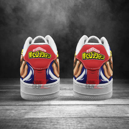 BNHA Toshinori Yagi - All Might Air Sneakers Custom Anime Shoes