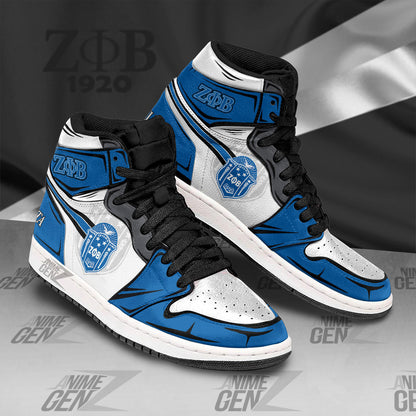Zeta Phi Beta JD Sneakers Sororities Custom Shoes