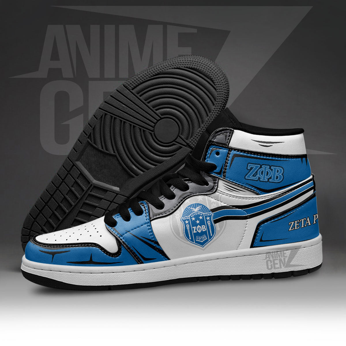 Zeta Phi Beta JD Sneakers Sororities Custom Shoes